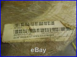Habasit 30x30' White 4 Ply Solid Woven Cotton Conveyor Belt Belting