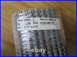 Habasit G1220 GREY PP Conveyor Belt G1220 17.71 x 4.79