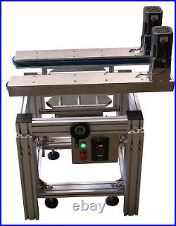 Hugger Belt Conveyor, Side Grip for Bottomless Transfer Conveyor & Bottom Coding