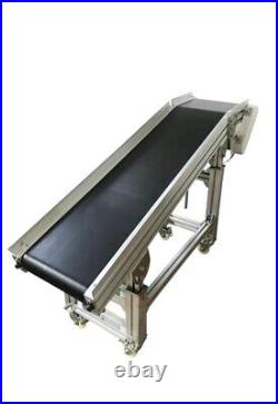 INTBUYING PVC Flat& Incline Conveyor Belt Systems 5911.8 Aluminium Conveyor