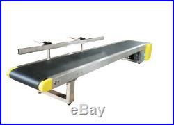 INTBUYING Single Guardrail Flat Conveyor Belt Systems for Desk Transport597.8