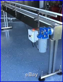Inline Conveyor Table Top Belt 15' L X 4.5 W Continuous or Indexing