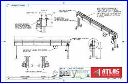 Inline Conveyor Table Top Heat Resistant Stainless Steel Belt 60L X 4.5 W