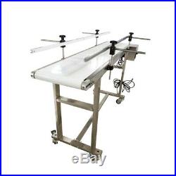 IntBuying Best Quality 53L11.8W PVC Belt Conveyor System for Conveying White