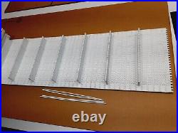 Intralox 14 x 167 Flights 2 tall Series S1600 Conveyor belt white paddles