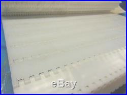 Intralox, Plastic Conveyor Belt, S800, 23.8 X 10', Open Hinge Flat Top