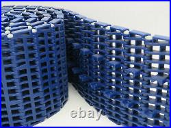 Intralox Plastic Modular Mattop Conveyor Belt Chain BLUE Open Grid 4.5 x 10Ft