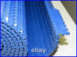 Intralox S1600 Plastic Straight Conveyor Belt Flat Top 40 x 14' 6 Blue