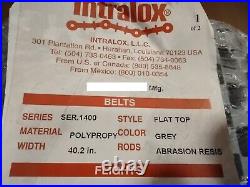Intralox Series 1400 Conveyor Belt, Grey, 40.2 Wide, 9.0720' Long (108 Rows)