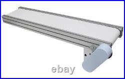 Mesa Type White PVC Belt Industry Conveyor Machine 47.27.9 110V 120W Load66LB