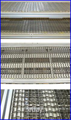 NEW 8.75'L 18W SS Chain-Belt Food-Grade Conveyor + Servo-Motor T-Slot Encoder