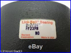 NEW IN BOX Link-Belt FF239N 2-7/16 SCREW CONVEYOR TROUGH END FLANGE BEARING