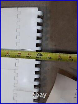NEW Intralox 12 x 108 Series 800 Hinge Flat Top Conveyor belt PFI-004315 white