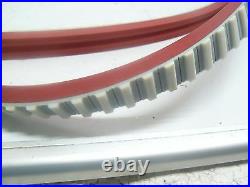 NEW JI-1370H078- US-L-G TOOTHED Timing Belt Red Linatex Cover with Groove