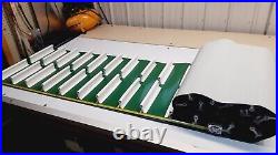NEW MDS 26 x 13' L Green PVC Rubber Conveyor belt paddles Flights cleated scoop