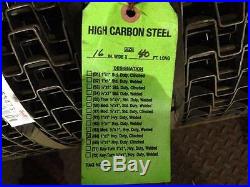 NEW UNUSED Carbon Steel Clinched Selvage Conveyor Belting 16 wide x 40 ft. Long