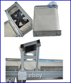 New Arrival TECHTONGDA 110V 5911.8 Heat Resistant White Canvas Belt Conveyor
