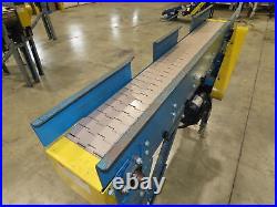 New London Engineering 7.5x 5' Plastic Tabletop Belt Conveyor 20FPM Chain Drive