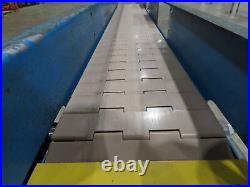New London Engineering 7.5x 5' Plastic Tabletop Belt Conveyor 20FPM Chain Drive