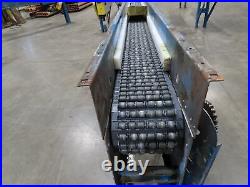 New London Engineering 8x10' Plastic Roller Belt Accumulating Conveyor No Drive
