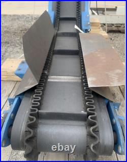 New London Engineering Powered Inclined Belt Conveyor Ybm #12736