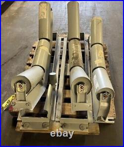 New Lot Of 3 Link Belt Syntron Conveyor Troughing Idler Units