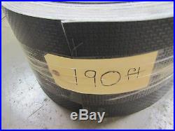 No Name 2 Ply 8 3/4 X 190' Black Rubber Conveyor Belt Belting Textured Surface