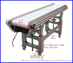 Open Box 59in Length 11.8in Width PVC Conveyor Machine for Industrial Transport