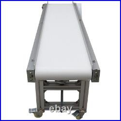 PU Conveyor Belt 59 x11.8 Food Grade Conveyor Various Speed withBaffle&Castors