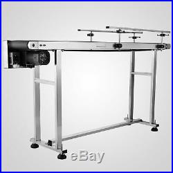 PVC Belt Electric Conveyor Machine With Stainless Steel Double Guardrail Sale