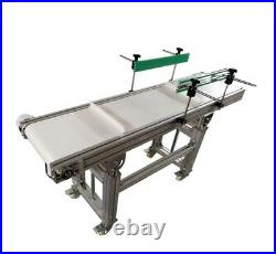PVC Flat Conveyor Belt Systems for Industrial Transport with Baffle 59''L11.8''W