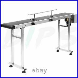 PVC Motorized Heavy Duty Stainless Steel Belt Conveyor Machine Single Guardrail