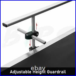 PVC Motorized Heavy Duty Stainless Steel Belt Conveyor Machine Single Guardrail
