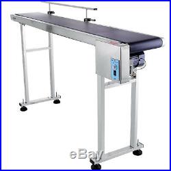 Power Slider Bed PVC Belt Electric Conveyor Anti-Static Code Machine 59''X 7.8'