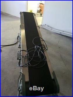 Powered Belt Conveyor with stainless steel overlay