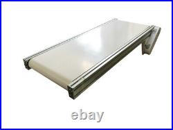 Powered Conveyor 47.2X15.7 Flat Conveyor mesa Aluminum Frame PVC Belt 230555