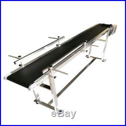 Professional Long Conveyor 110V Powered Rubber PVC Belt 70.8''x 7.8'' Package