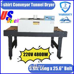 QOMOLANGMA T-shirt Conveyor Tunnel Dryer 25.6x39 Belt 220V SCREENPRINTING DRYER