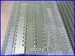 QTY 12' 6 long x 24 wide, conveyor plastic chain belting, Green Rexnord