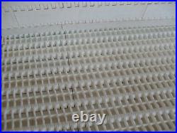 QTY 8' long x 30 wide, conveyor plastic chain belting, WHITE Rexnord