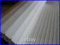 QTY 8' long x 30 wide, conveyor plastic chain belting, WHITE Rexnord