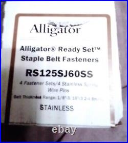 RS125SJ60SS Ready Set Conveyor Belt Fasteners 4 sets 60 Alligator 54546 Lacing