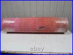 Red Urethane Smooth Top Woven Back Conveyor Belt 42.25x17' Long 3/16 Thick