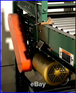 Roach 796 20' Roller Bed Conveyor with Stands, Motor & Belt New on Pallet
