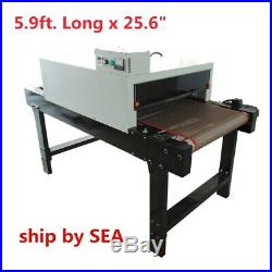 SEA 4800W T-shirt Conveyor Tunnel Dryer 25.6 x 5.9' Belt for Screen Printing