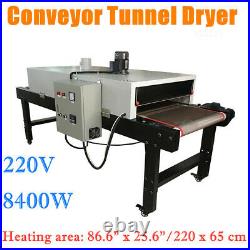 Sea220V 8400W Conveyor Tunnel Dryer 9.8ft. Long x 25.6 Belt for Screen Printing