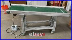 Second Hand! Used PVC Inclined Wall Conveyor Belt 110V 59(L)11.8(W) US Stock