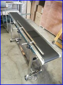 Simple Conveyor 110V Rubber Belt 58''x 7.5'' New