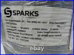 Sparks 21-1/2 PVC Back 2 Ply Longitudinal Ribbed Conveyor Belt 95