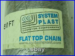 System Plast LFG 2120H-0510 FT Flat Top Modular Plastic Conveyor Belt 20 x 5